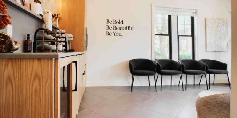 columbus-med-spa-waiting-area-coffee-bar