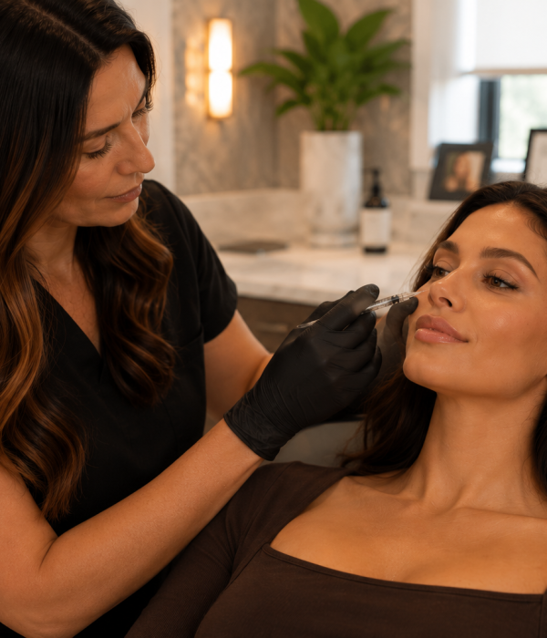 Elegant Cheek Filler Consultation